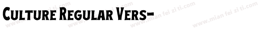 Culture Regular Vers字体转换